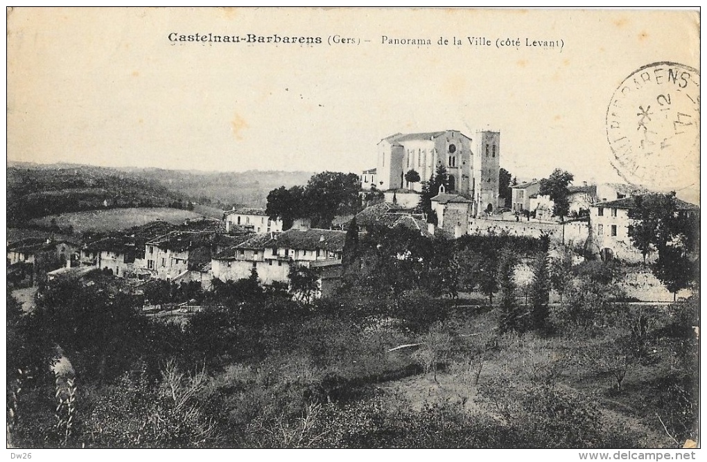 Castelnau-Barbarens - Panorama De La Ville, Côté Levant - Autres & Non Classés