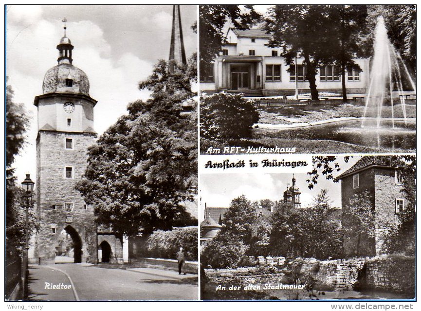 Arnstadt - S/w Mehrbildkarte 7 - Arnstadt
