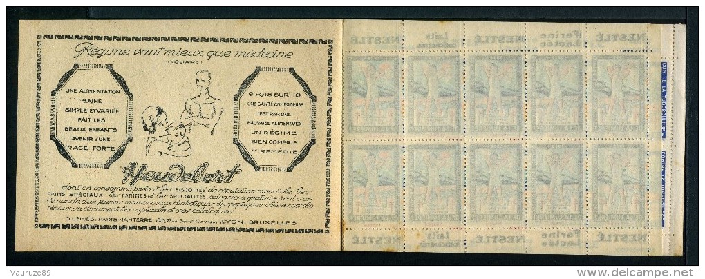 Carnet De 1929 - N° 29Ka*vendée*5 RARE - Tuberculose - Antituberculeux Blédine Farine Nestlé Heudebert - Antituberculeux