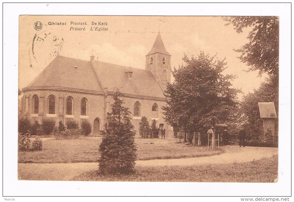 Gistel Ghistel  Prioraat De Kerk  - Prieuré L'Eglise  Verzonden 1921  Uitg. Van Honsebrouck - Gistel