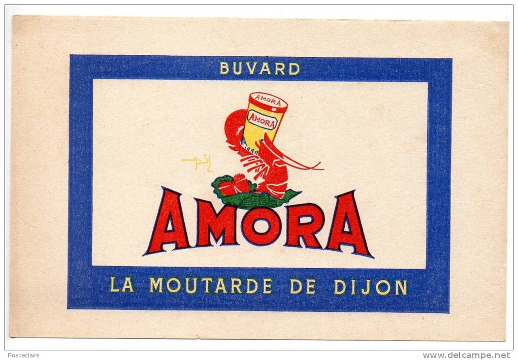 Buvard - Amora - La Moutarde De Dijon - Moutardes