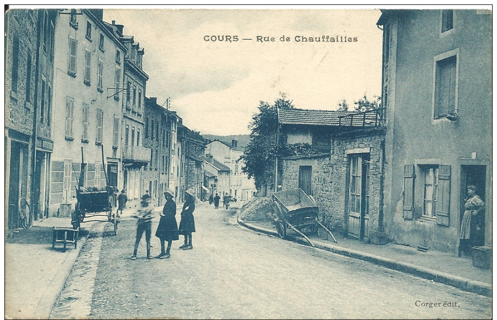 COURS ( Rhône ) -  RUE DE CHAUFFAILLES - Autres & Non Classés