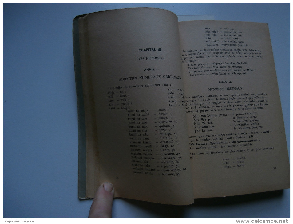 Félix Van Den Eynde ; Grammaire Swahili Suivie D'un Vocabulaire (1944) - 1901-1940