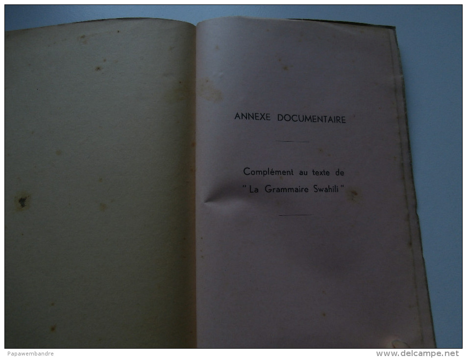 Félix Van den Eynde ; Grammaire Swahili suivie d'un vocabulaire (1944)