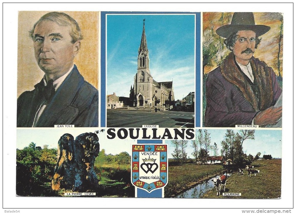 CPM - SOULLANS (85) Ecrivain Poète Jean Yole - Micendeau Peintre - Soullans