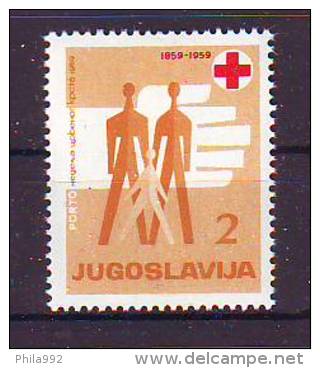 Yugoslavia 1959 Y Charity Porto Stamps Red Cross  Mi No 18 MNH - Liefdadigheid