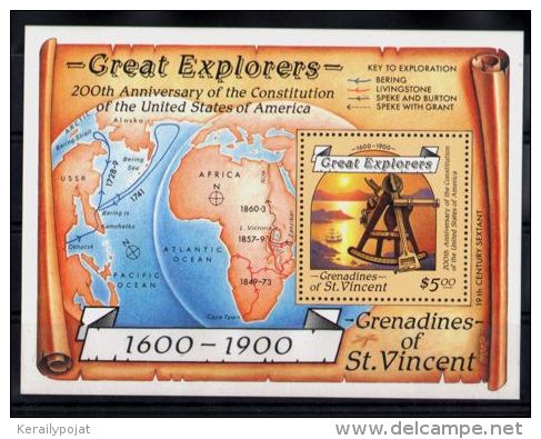 St.Vincent Grenadines - 1988 Sextant Block MNH__(TH-3365) - St.Vincent Und Die Grenadinen