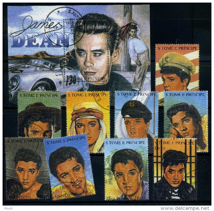 LOT THEMATIQUE ELVIS PRESLEY ET JAMES DEAN - Sänger