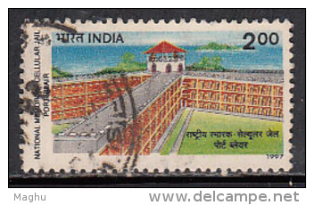 India Used 1997, Cellular Jail, Port Blair, Architecture (sample Image) - Oblitérés