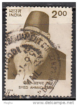 India Used 1998, Sir Syed Ahmad Khan, Social Reformer (sample Image) - Oblitérés