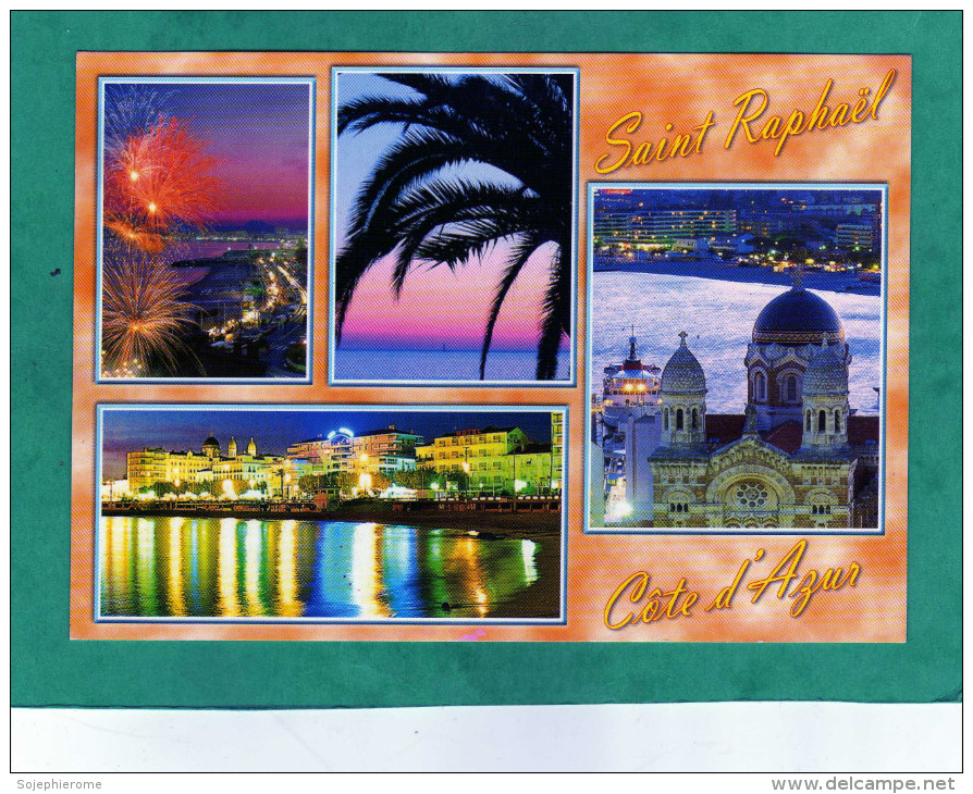 Saint-Raphaël Côte D'Azur (feu D'artifice - Palmier - Port Illuminé - Hôtel - église) - Saint-Raphaël