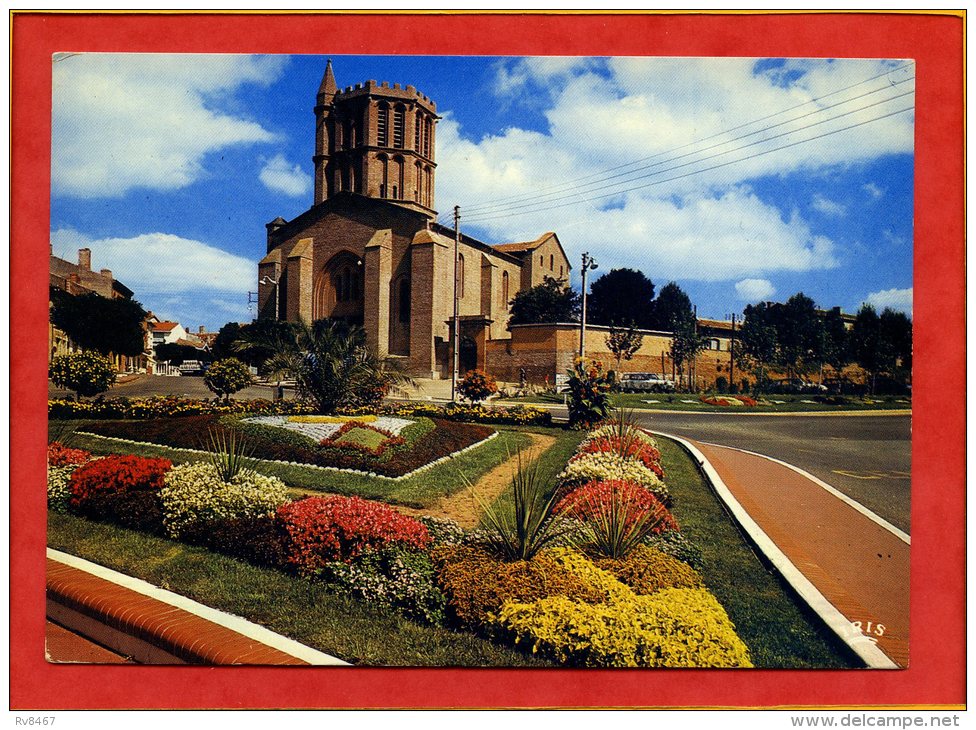 * CASTELSARRASIN - La Cathédrale Saint-Sauveur Et Le Jardin. Le Coeur Du Maire - 1976 - Castelsarrasin
