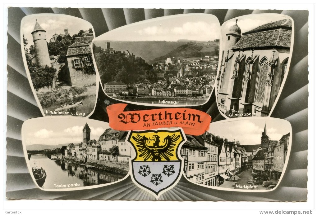 Wertheim An Tauber U. Main, MBK (5), Mehrbildkarte, 1962 - Wertheim