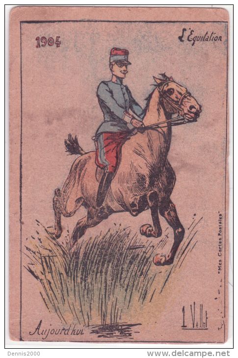 1904- L'Equitation - Ed. Mes Cartes Postales - Vallet, L.