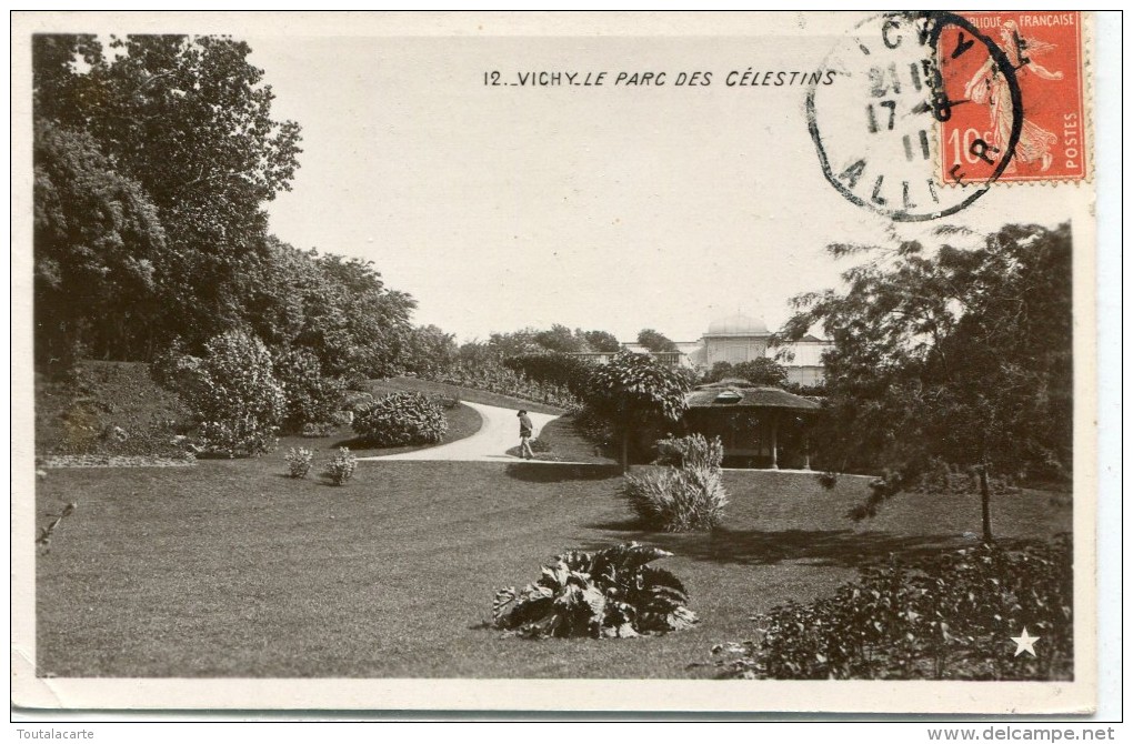 CPA 03  VICHY LE PARC DES CELESTINS 1911 - Vichy