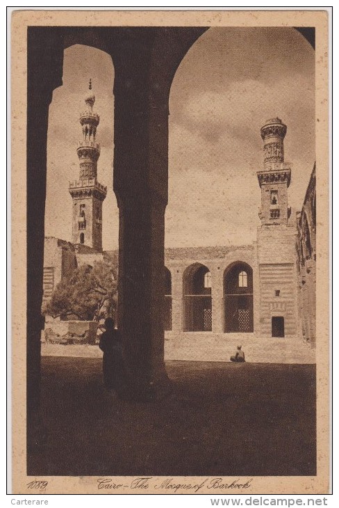 AFRIQUE,,EGYPTE En 1900,CAIRO,LE CAIRE,mosquée,mosques Of BARKOOK,photo LEHNERT LANDROCK,rare - Other & Unclassified