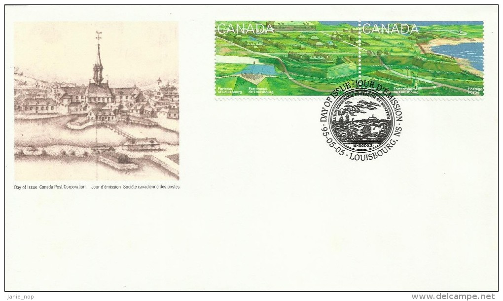 Canada 1995 Fortress Of Louisburg, King's Bastion And Garden FDC - 1991-2000