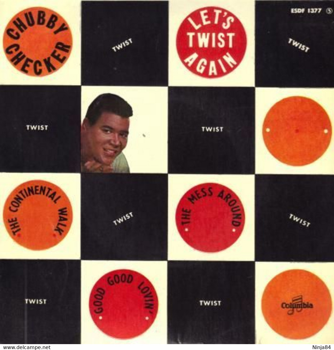 EP 45 RPM (7")  Chubby Checker / James Brown  "  Let's Twist Again  " - Rock