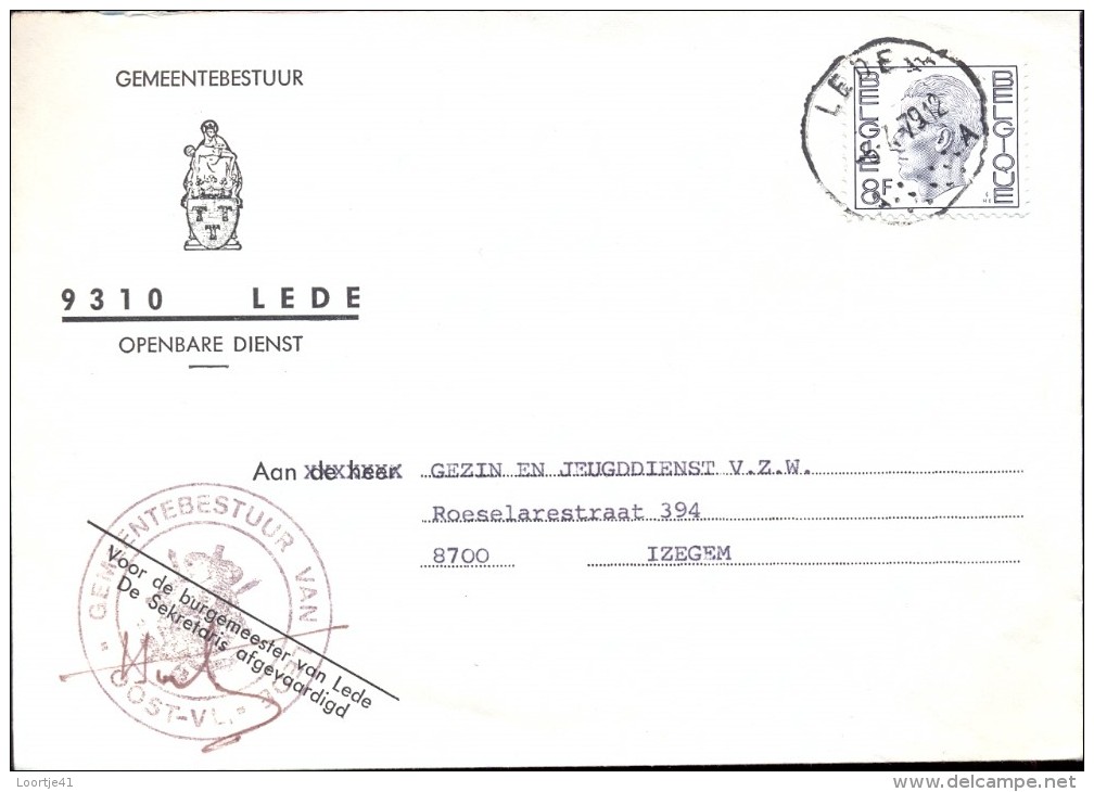 Omslag Enveloppe Gemeente - 9310 - LEDE  - 1979 - Covers