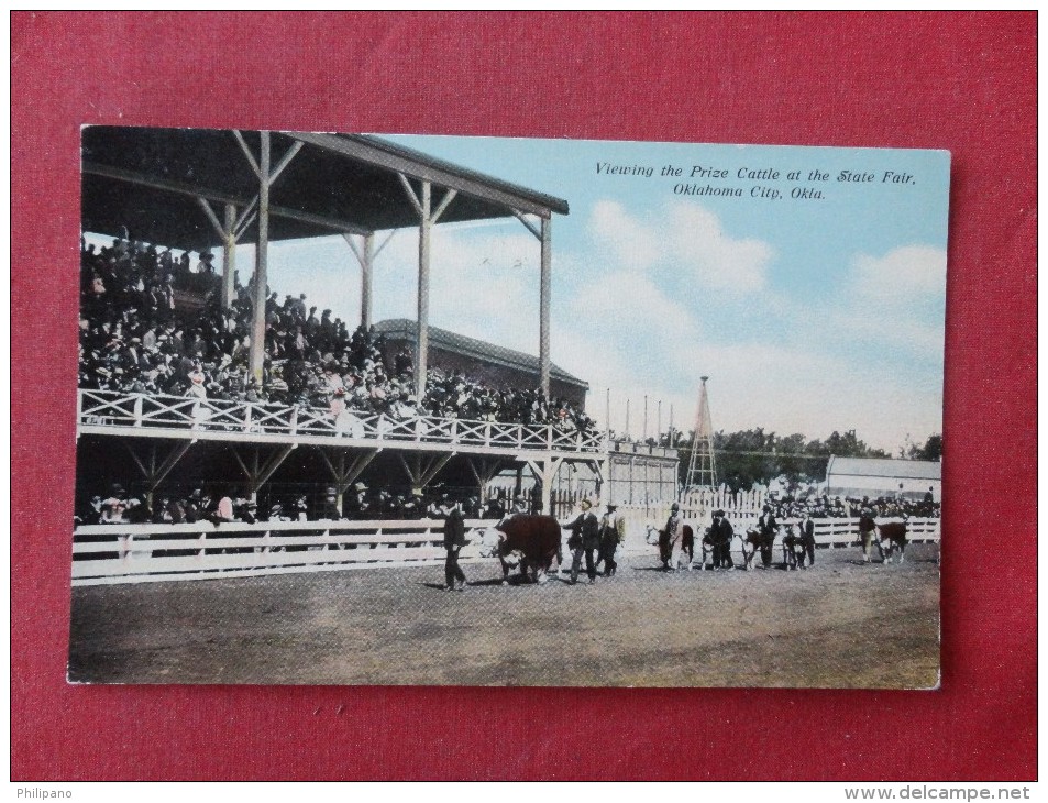 Oklahoma> Oklahoma City -- Viewing Prize Cattle At The  State Fair   Ref 1596 - Oklahoma City