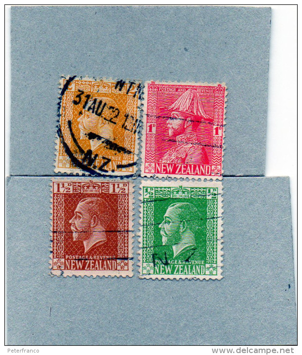 B - 1915/26 Nuova Zelanda - Re Giorgio V° - Used Stamps