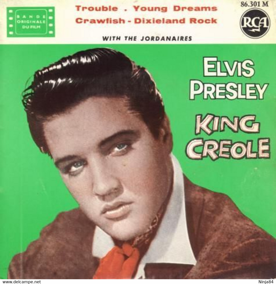 EP 45 RPM (7")  Elvis Presley  "  King Creole  " - Rock