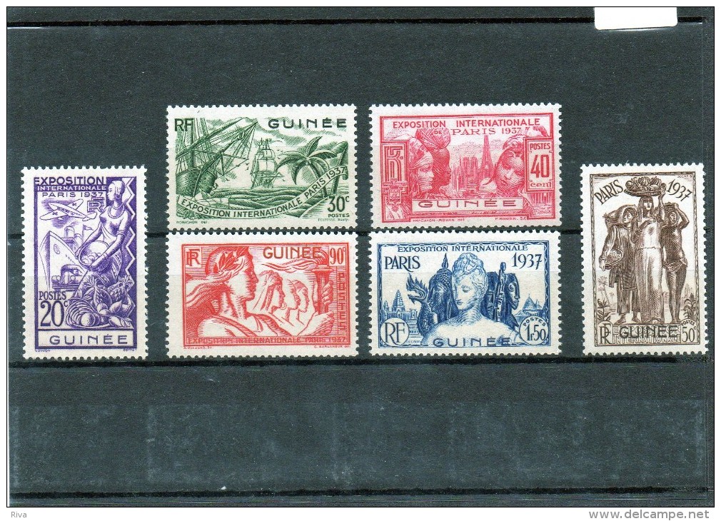 6 Valeurs (Exposition International De Paris 1937 ( Guinée Neuf *** ) - Nuevos