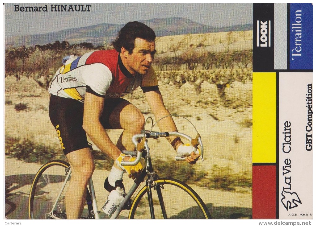 Champion De Tous Les Temps,BERNARD HINAULT,coureur Cycliste,sportif,vainqueu R Du Tour De France 5 Fois,tacticien,rare - Cyclisme