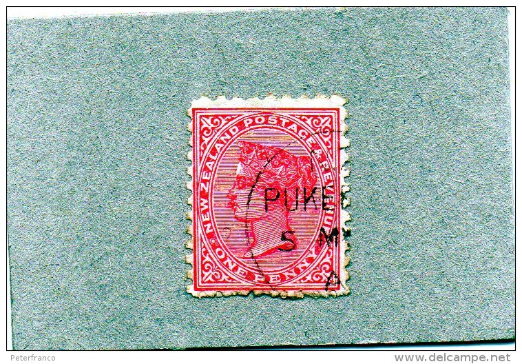 B - Nuova Zelanda - Queen Victoria - Used Stamps