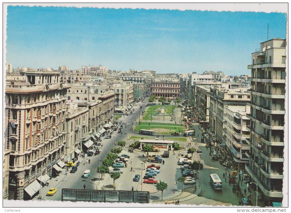 EGYPTE,EGYPT,ALEXANDRIE,A LEXANDRIEN,ALEXANDRIA,IL Y A 60 ANS ,VUE AERIENNE ANIMEE - Alexandrie