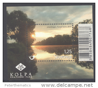 SLOVENIA ,2014,MNH, NATIONAL PARK, TREES, RIVERS, LANDSCAPE,  S/SHEET - Other & Unclassified