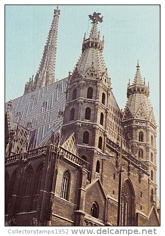 7140- POSTCARD, VIENNA- ST STEPHEN'S CATHEDRAL - Iglesias