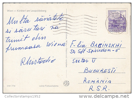 7145- POSTCARD, VIENNA- CHURCH IN LEOPOLDBERG - Iglesias