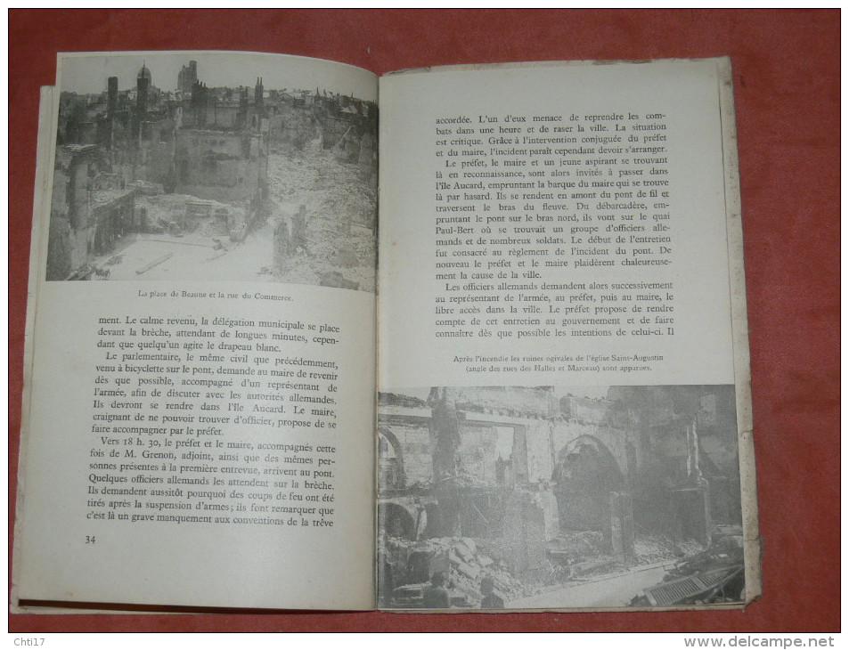 TOURS GUERRE WW2 LES JOURNEES HISTORIQUES DU 15 AU 23 JUIN 1940 / EDITEUR EPHEMERIDES 1940