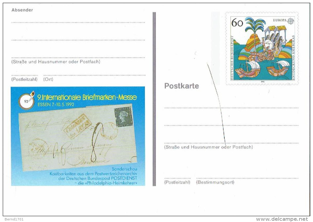 Germany - Ganzsache Postkarte Ungebraucht / Postcard Mint (n1133) - Geïllustreerde Postkaarten - Ongebruikt