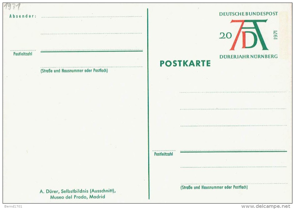 Germany - Ganzsache Postkarte Ungebraucht / Postcard Mint (n1141) - Geïllustreerde Postkaarten - Ongebruikt