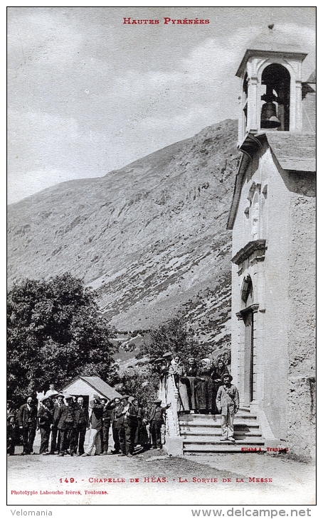 C2331 Cpa 65 Chapelle De Héas - La Sortie De La Messe - Sonstige & Ohne Zuordnung