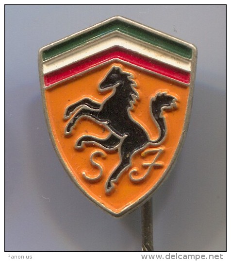 FERRARI - Car, Auto, Old Pin, Badge - Ferrari