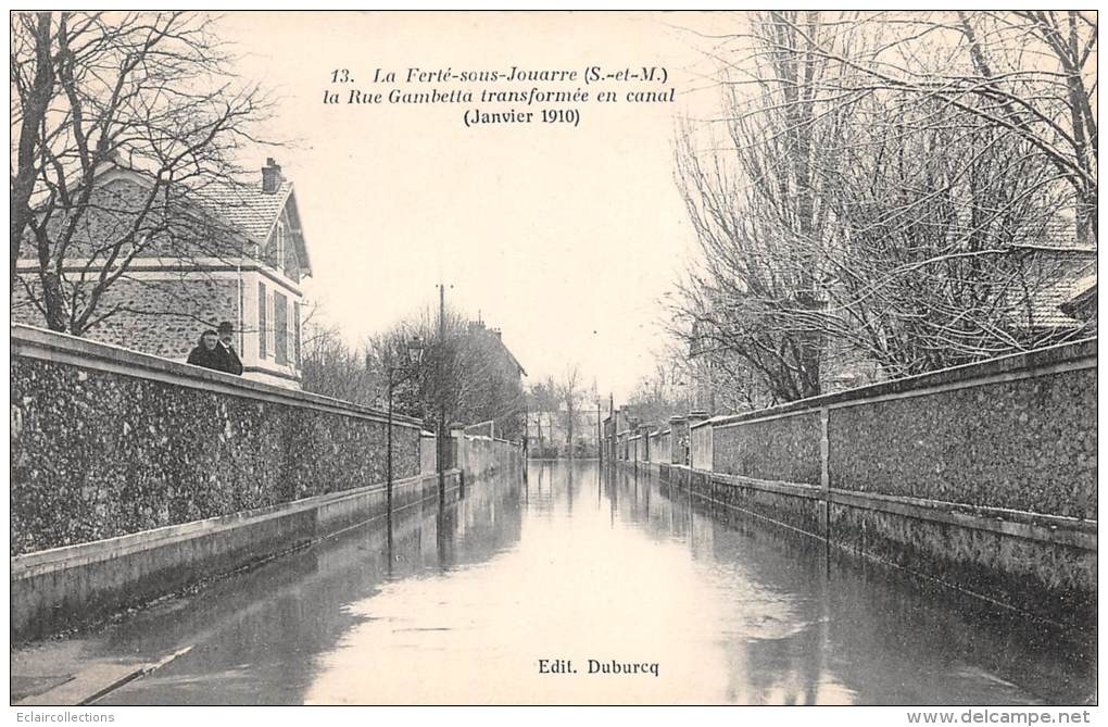 La Ferté Sous Jouarre    77    Lot De  21 Cartes Dont :Hotel.Fabrique De Billets.Chemin De Halage.Inondations - La Ferte Sous Jouarre