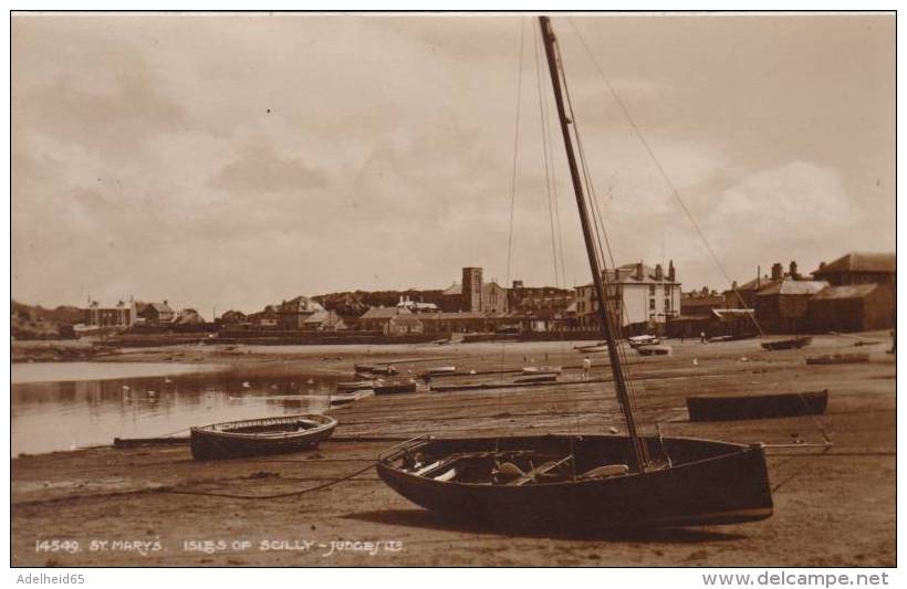 NV7/  Scilly Isles St Mary's Real Photo Postcard Picture Judges - Scilly Isles