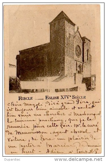 32 - Gers / RISCLE -- Eglise XIVè Siècle. - Riscle