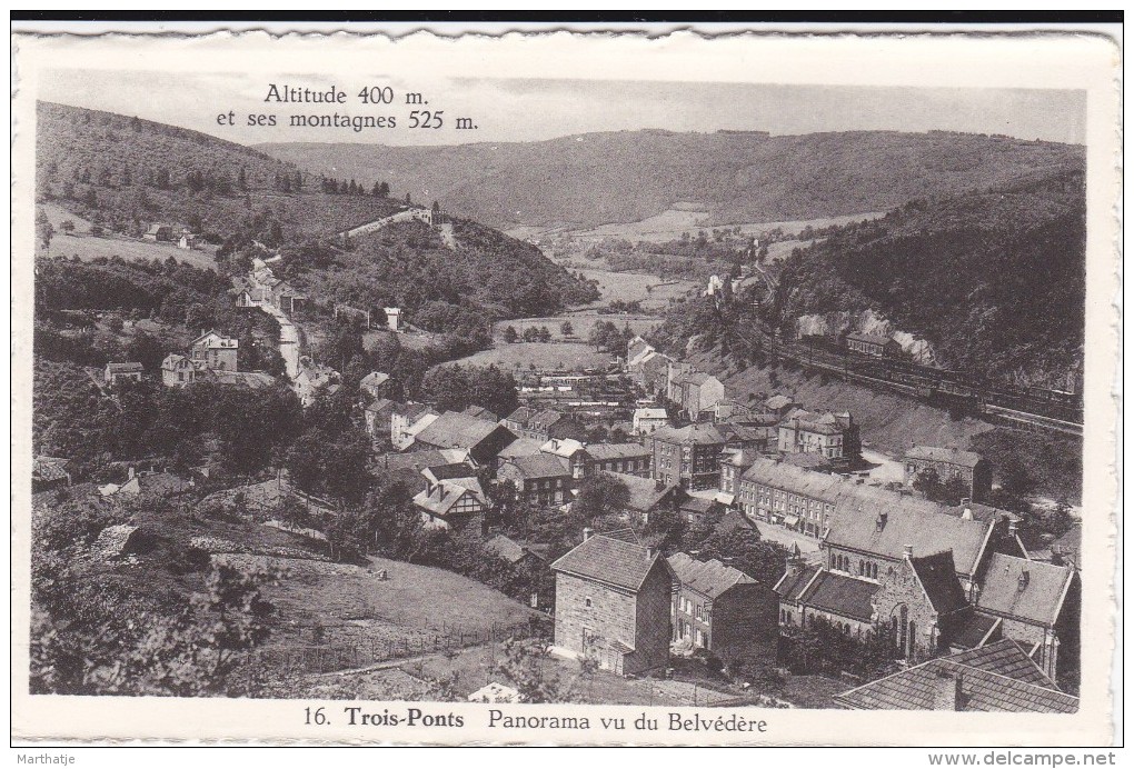 16-Trois-Ponts-Panorama Vu Du Belvédère - Trois-Ponts