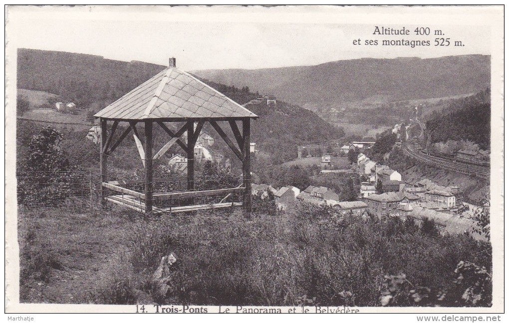 14-Trois-Ponts-Le Panorama Et Le Belvédère - Trois-Ponts