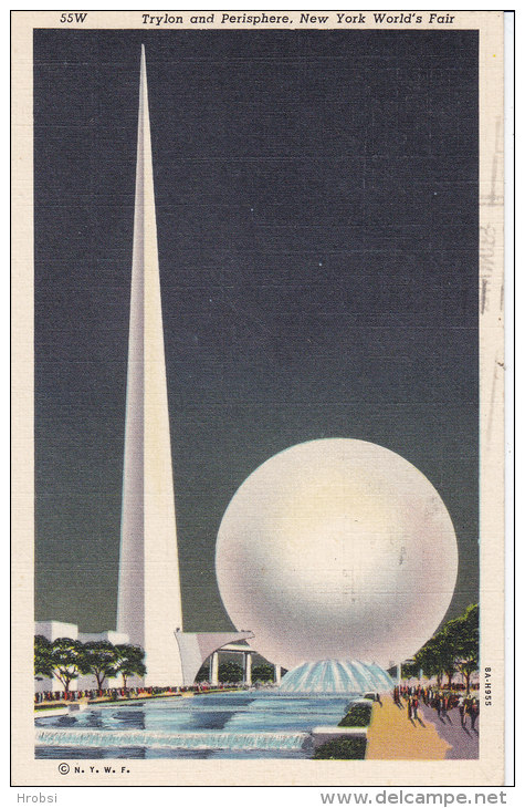 U S, Espace, Carte Postale Trylon, Deux Scans - Nordamerika