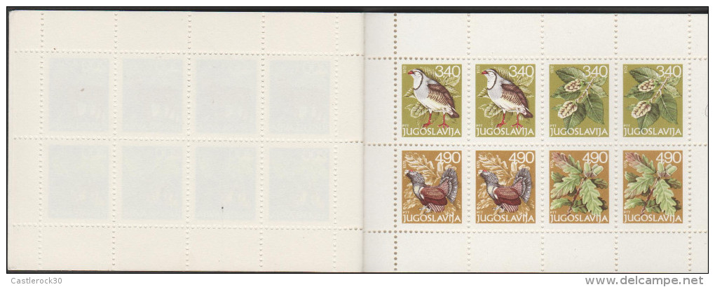 O) 1979 YUGOSLAVIA, BOOKLET, DEER, PLANTS, BIRDS, MNH - Postzegelboekjes