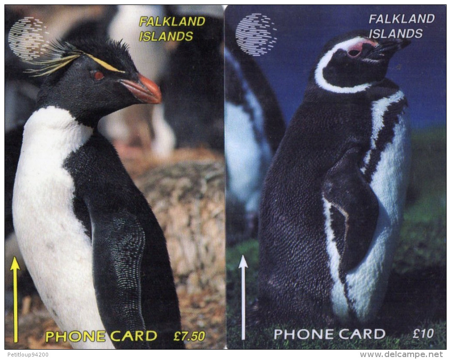 TELECARTES  FALKLAND  £10/£7,50  Oiseaux  Birds  (lot De 2)  ***** - Falkland