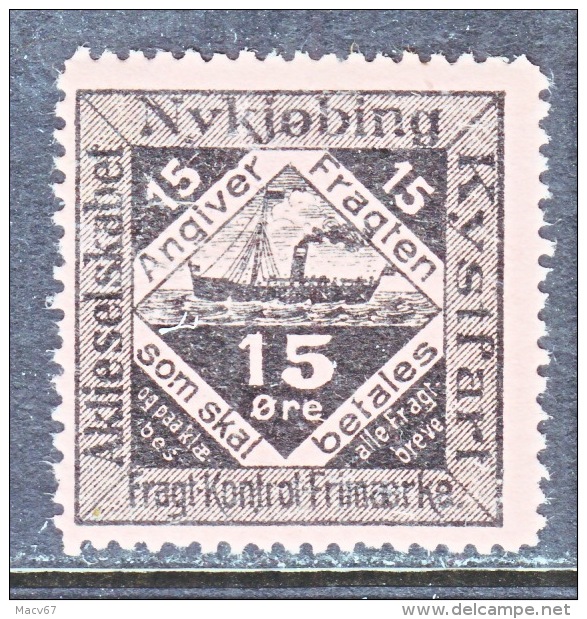 DENMARK  NYKJOBING  SHIP  POST   * - Local Post Stamps