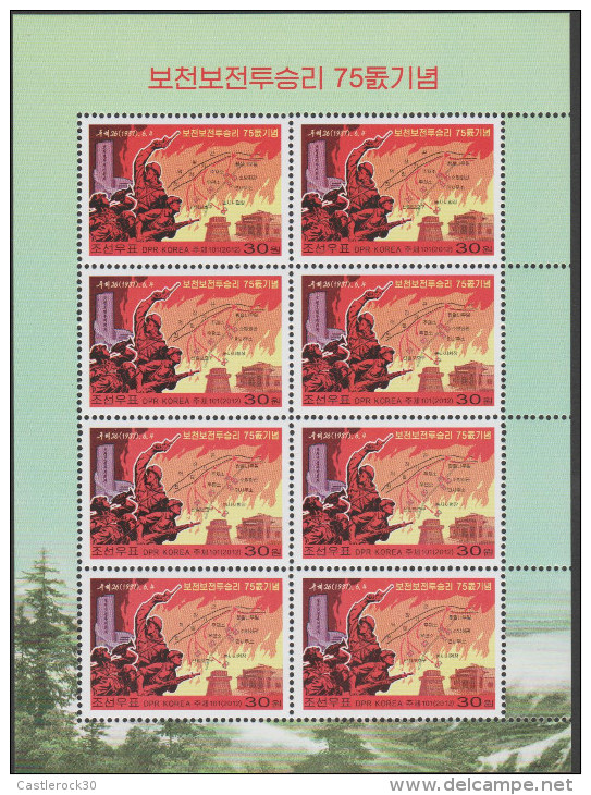 O) 2012 KOREA, REVOLUTION-1937, MINI SHEET MNH - Korea (...-1945)