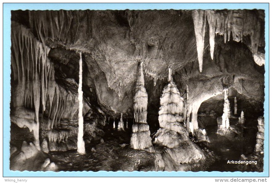 Attendorn - S/w Tropfsteinhöhle  Arkadengang 1 - Attendorn