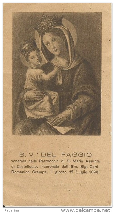 SANTINO B.V. DEL FAGGIO PARROCCHA DI S. MARIA ASSUNTA DI CASTELLUCCIO - Santini